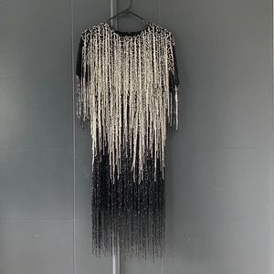 Nasty Gal Hand Embellished Tassel Dress - New With Tags